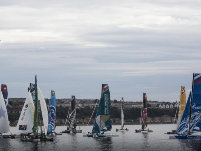 Oman Sail’s team - 2015 Extreme Sailing Series © Oman Sail